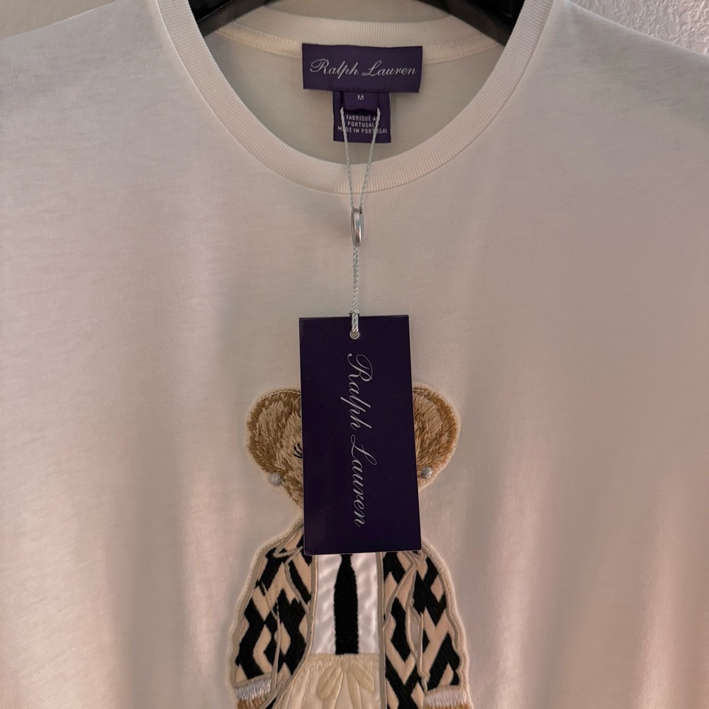 Ralph Lauren Collection Spring 2026 Polo Bear Cotton Tee - Picture 7 of 13